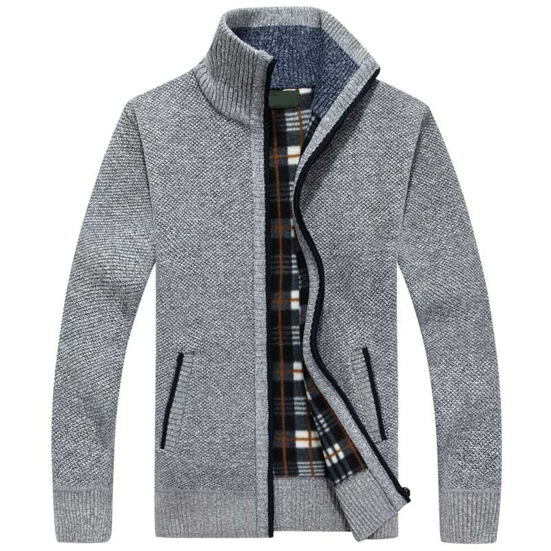 Men's Fleece Knit Cardigan Jacket