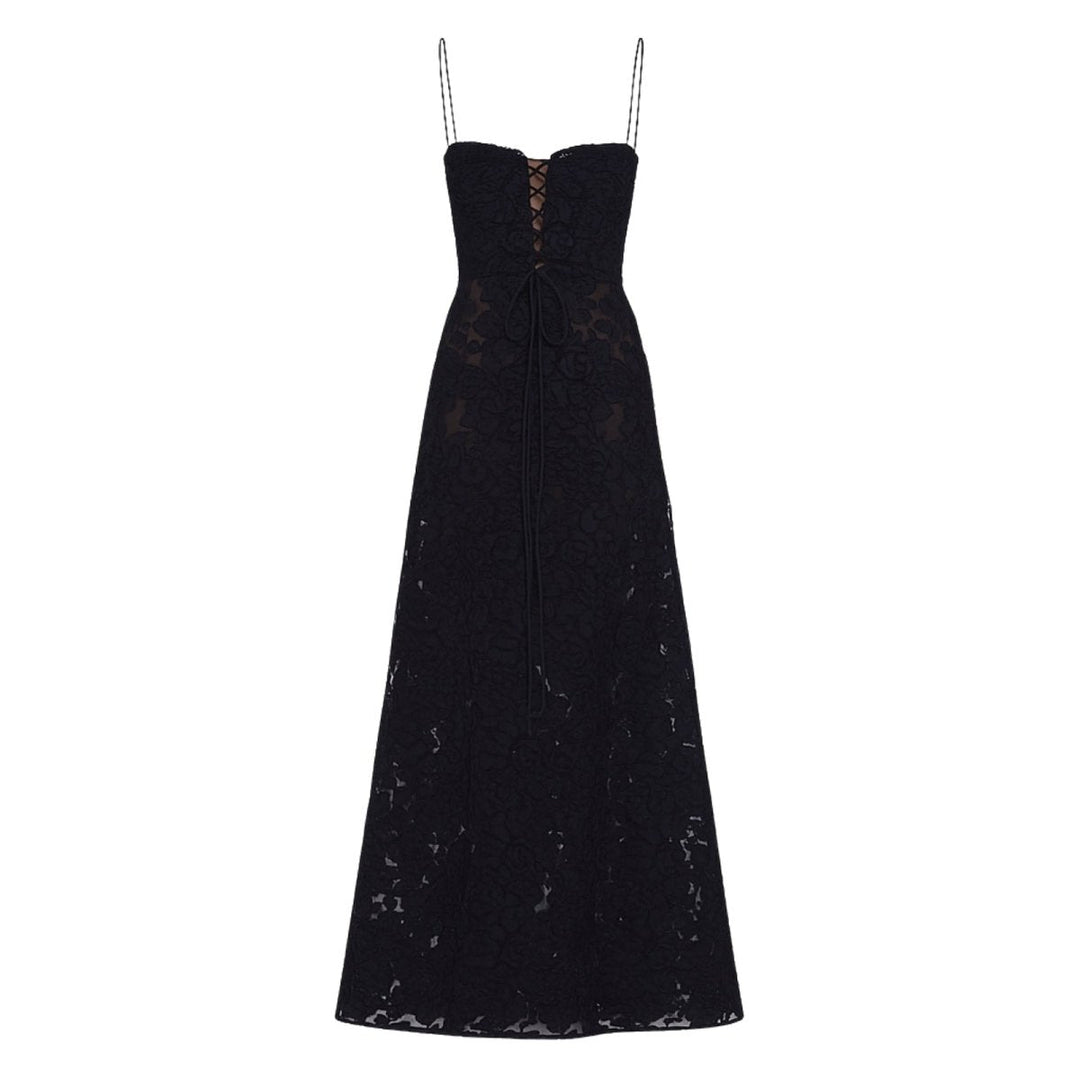 Women's Strappy Knit Evening Maxi Bridal Dress