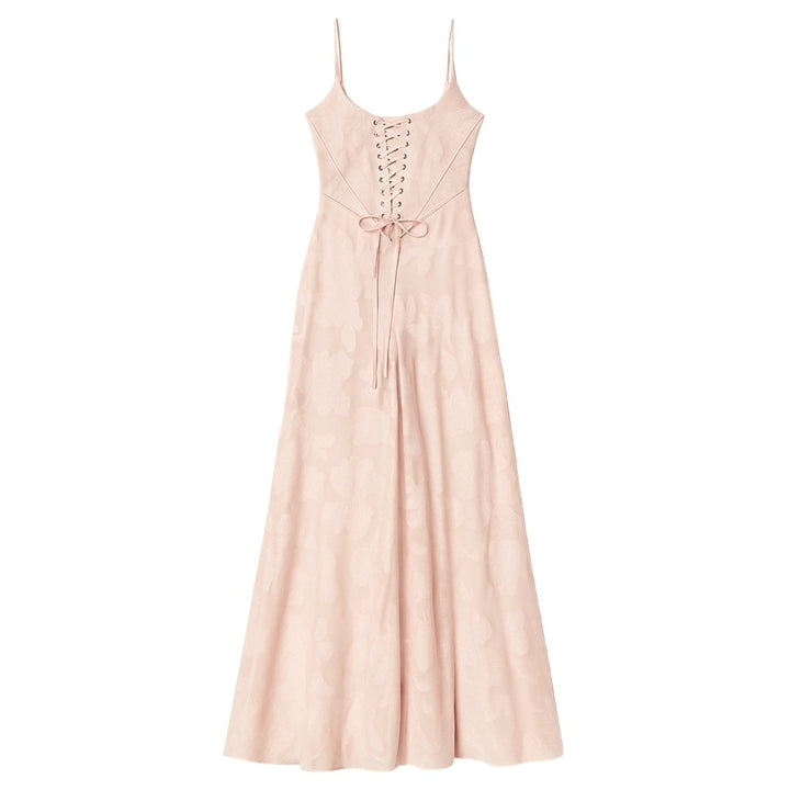 Women's Strappy Knit Evening Maxi Bridal Dress