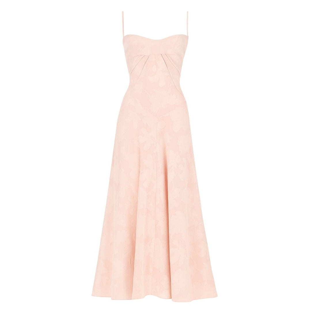 Women's Strappy Knit Evening Maxi Bridal Dress