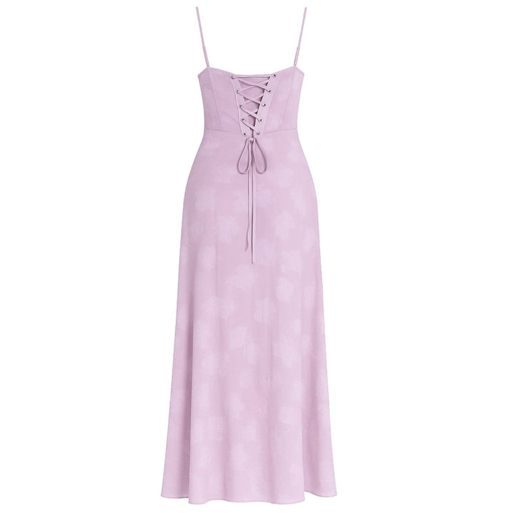 Women's Strappy Knit Evening Maxi Bridal Dress