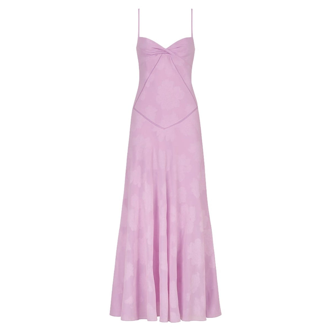 Women's Strappy Knit Evening Maxi Bridal Dress