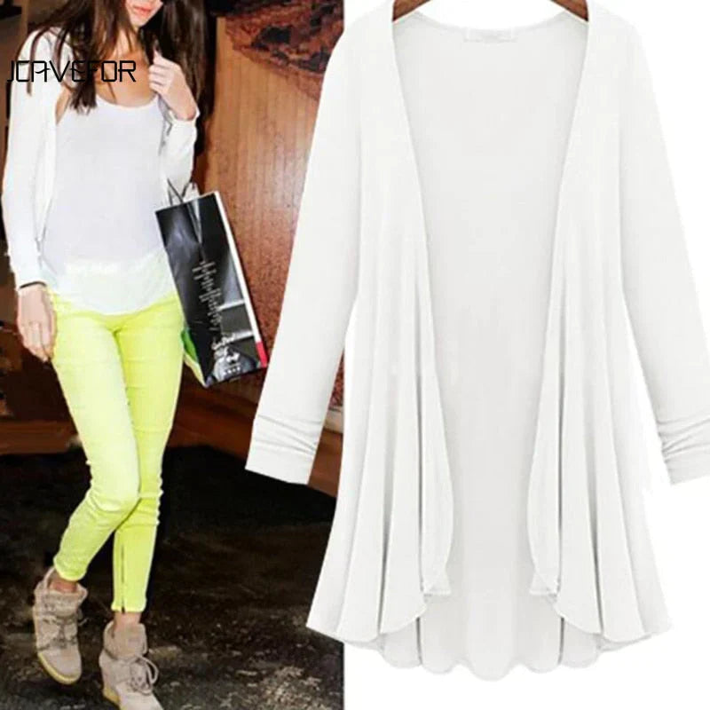 Open Front Cardigan Women's Knit Sweater