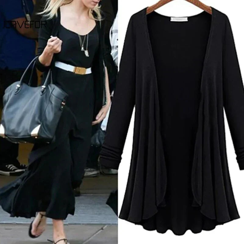 Open Front Cardigan Women's Knit Sweater