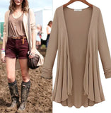Open Front Cardigan Women's Knit Sweater