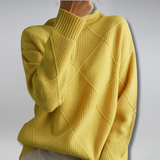 Women's Knit Turtleneck Long-Sleeve Sweater