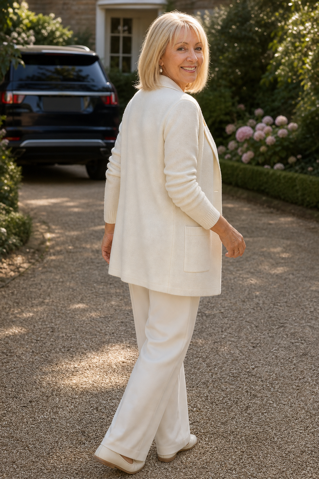 Blazer en maille pour femme, style chic décontracté, cardigan léger