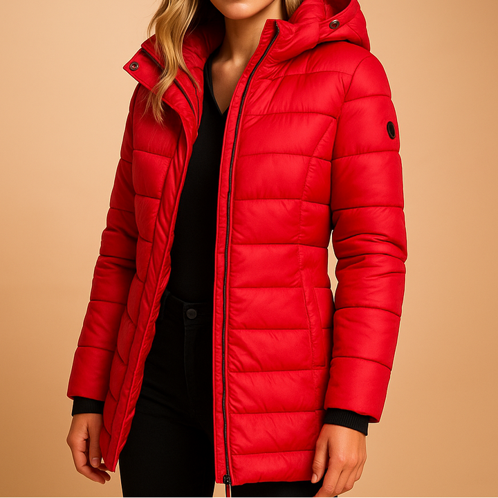 Women’s Hooded Nylon Padded Puffer Jacket