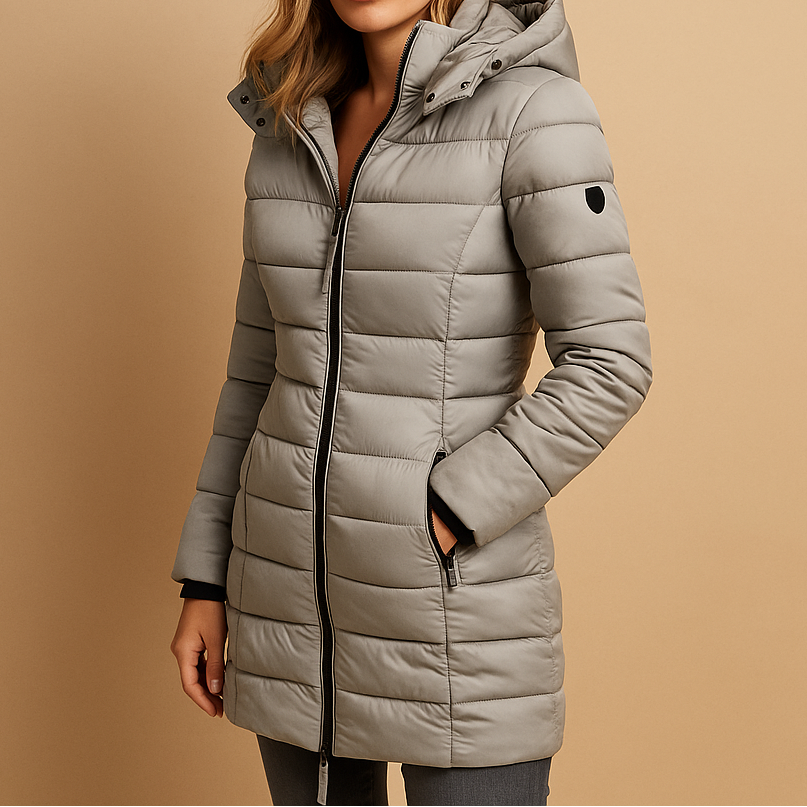 Women’s Hooded Nylon Padded Puffer Jacket