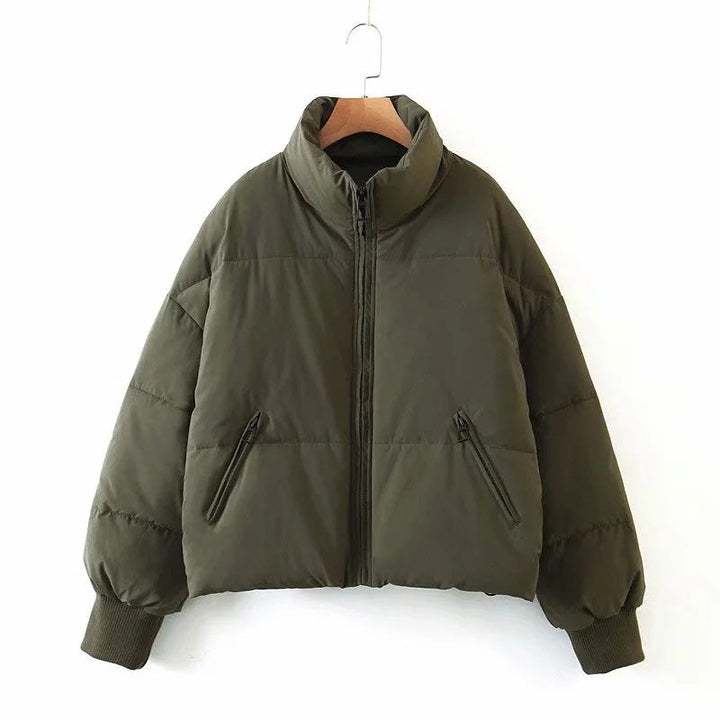 Doudoune chaude pour femme en nylon, manteau matelassé