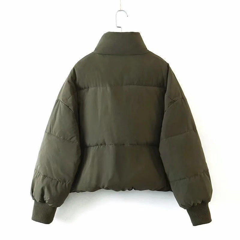 Doudoune chaude pour femme en nylon, manteau matelassé