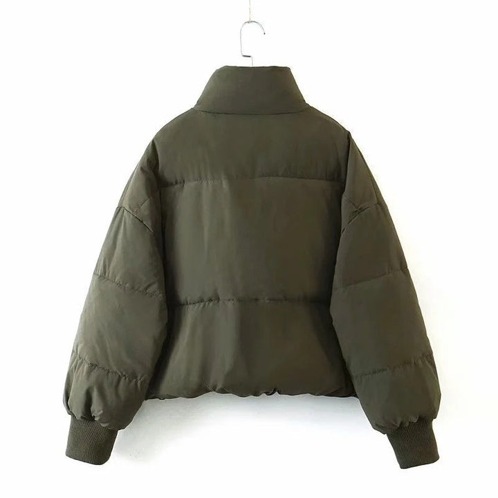 Doudoune chaude pour femme en nylon, manteau matelassé