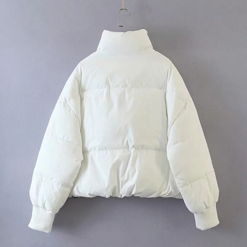 Doudoune chaude pour femme en nylon, manteau matelassé