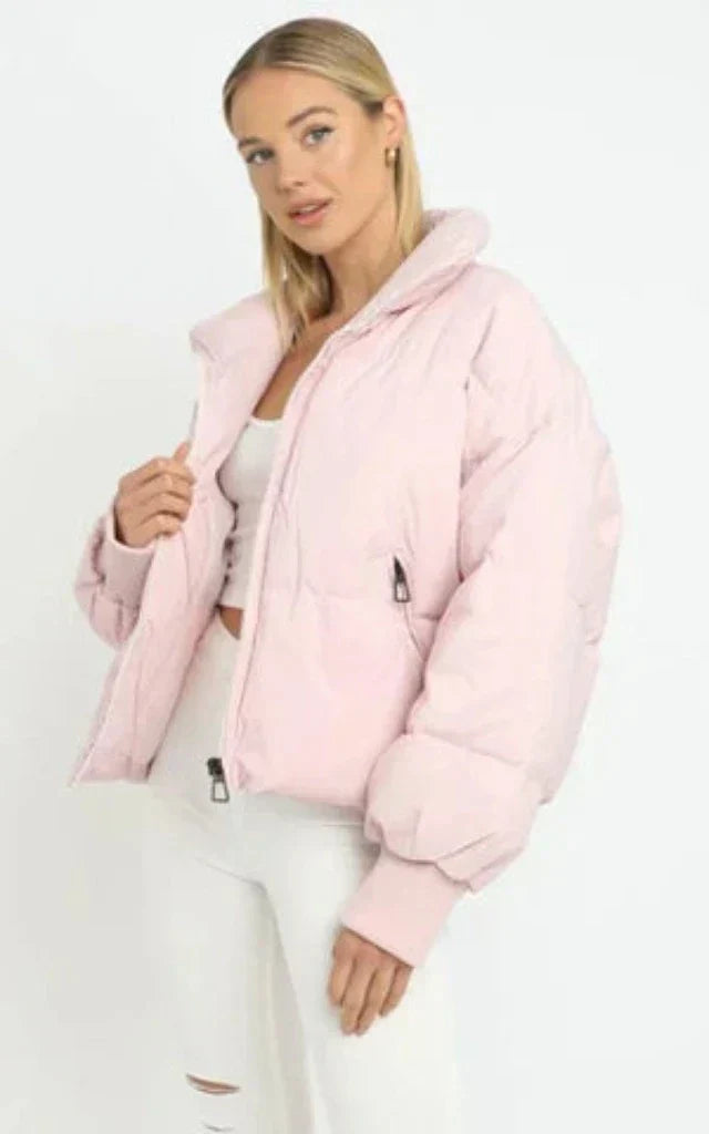 Doudoune chaude pour femme en nylon, manteau matelassé