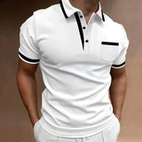 Cotton Men Polo Shirt Summer Casual Short Sleeve