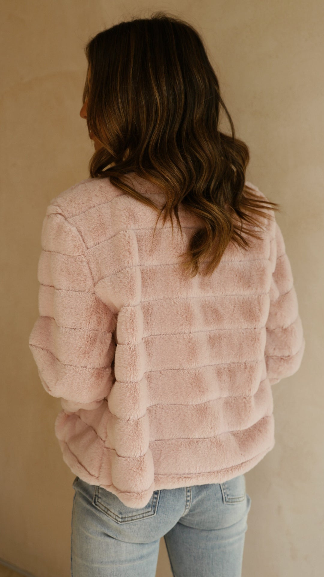 Women's Faux Fur Jacket Open Front Outerwear