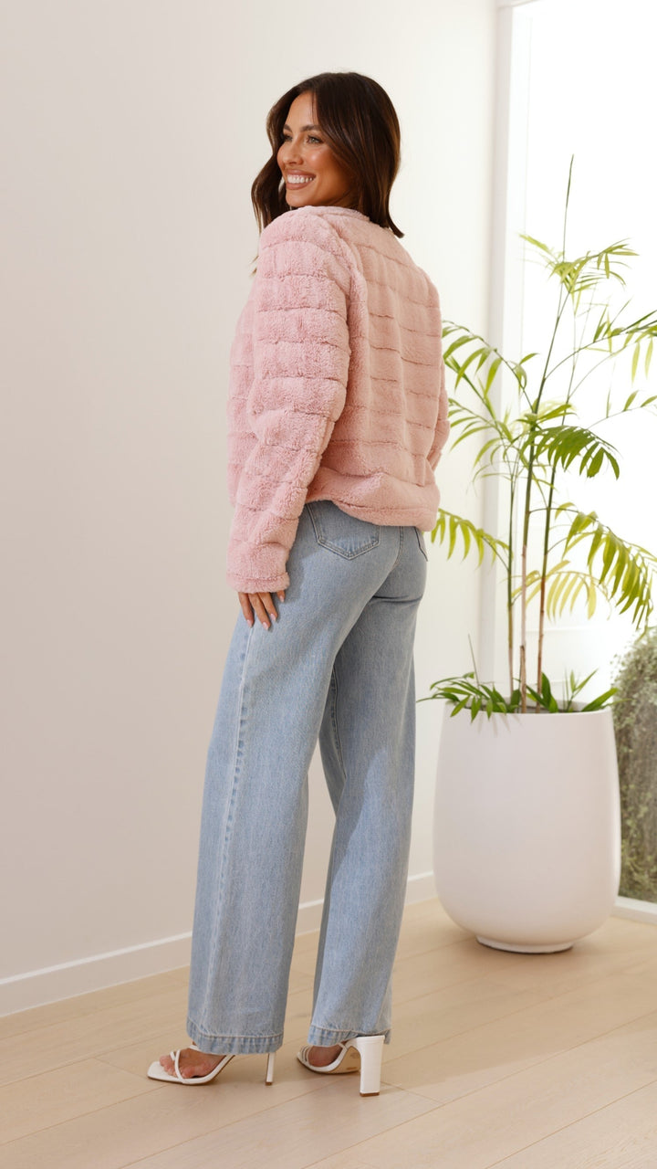 Women's Faux Fur Jacket Open Front Outerwear