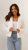 Women's Faux Fur Jacket Open Front Outerwear