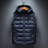 Men’s Fleece-Lined Hooded Quilted Puffer Vest