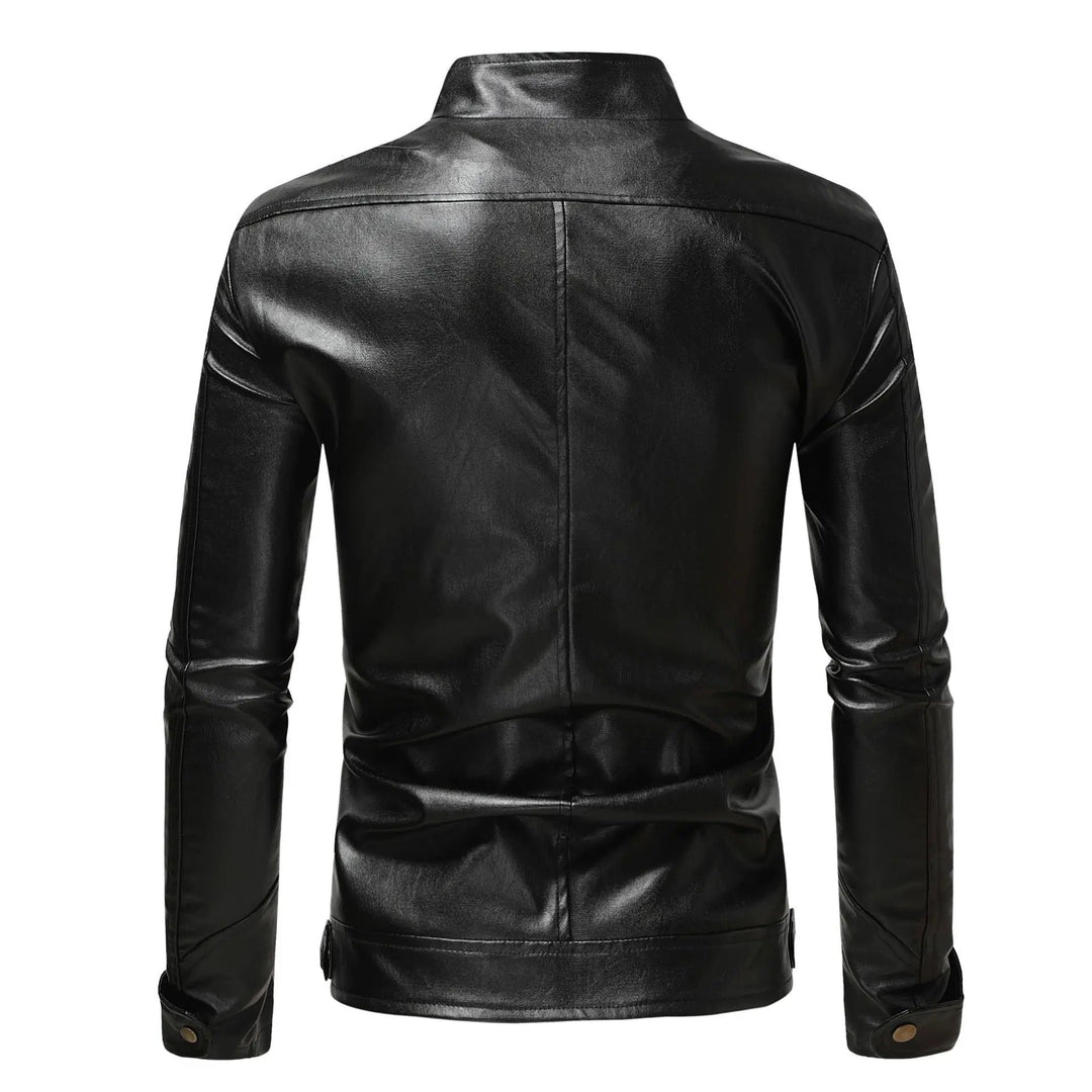 Men’s Leather Biker Motorcycle Jacket