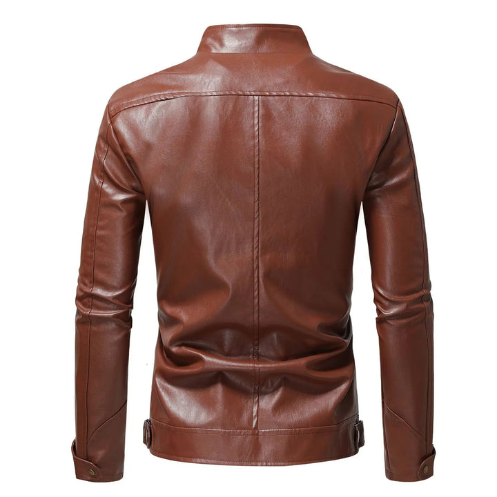 Men’s Leather Biker Motorcycle Jacket