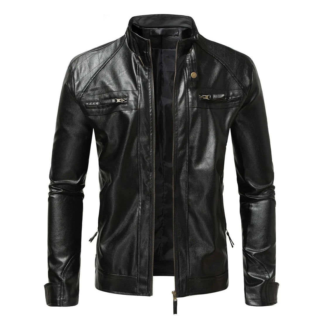 Men’s Leather Biker Motorcycle Jacket