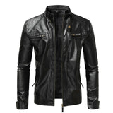 Men’s Leather Biker Motorcycle Jacket