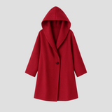 Women's Hooded Wool Coat Overcoat