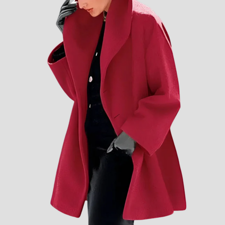 Women's Hooded Wool Coat Overcoat