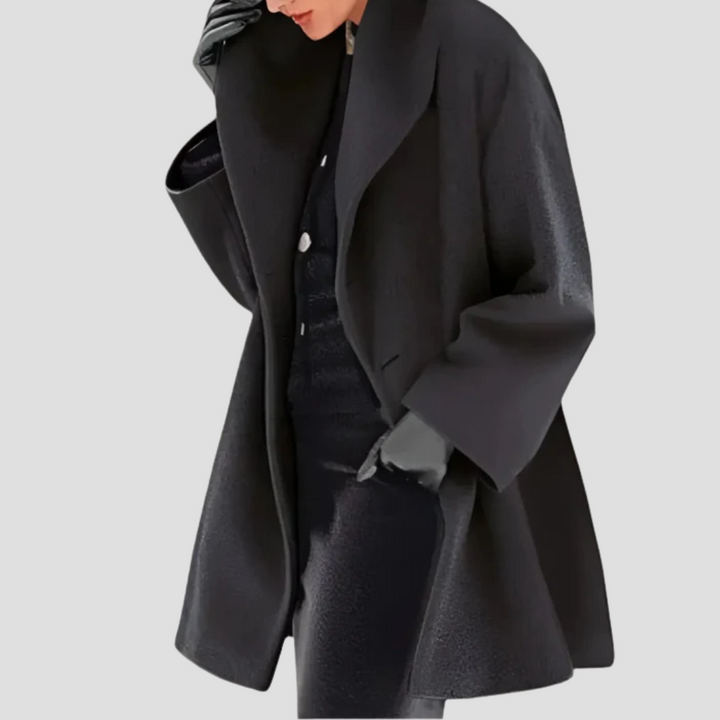 Women's Hooded Wool Coat Overcoat