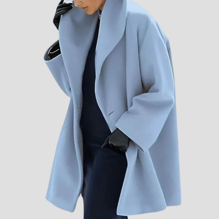 Women's Hooded Wool Coat Overcoat