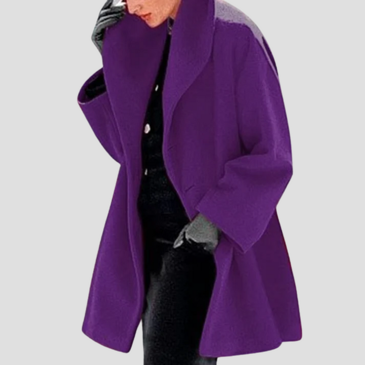 Women's Hooded Wool Coat Overcoat