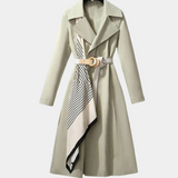 Women's Wool Trench Coat With Scarf
