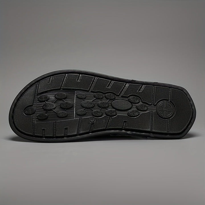 Men’s Leather Arch-Support Orthopedic Thong Sandals