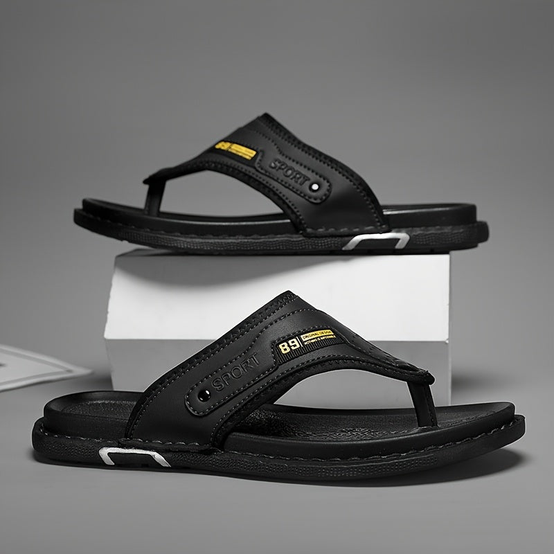 Men’s Leather Arch-Support Orthopedic Thong Sandals