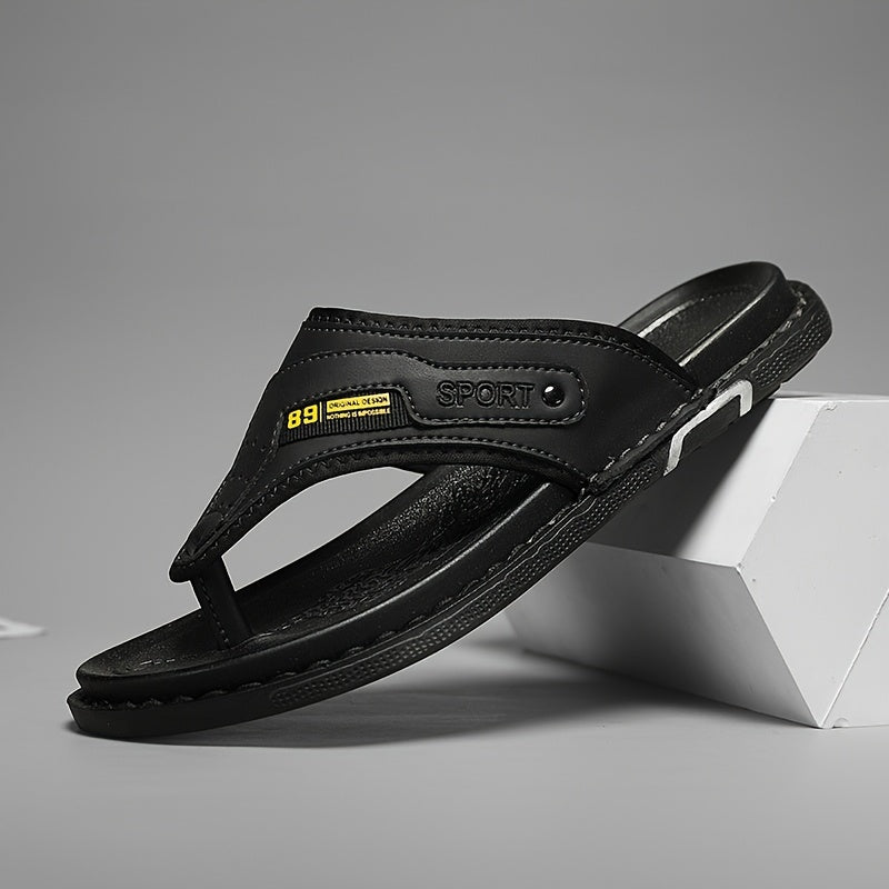 Men’s Leather Arch-Support Orthopedic Thong Sandals