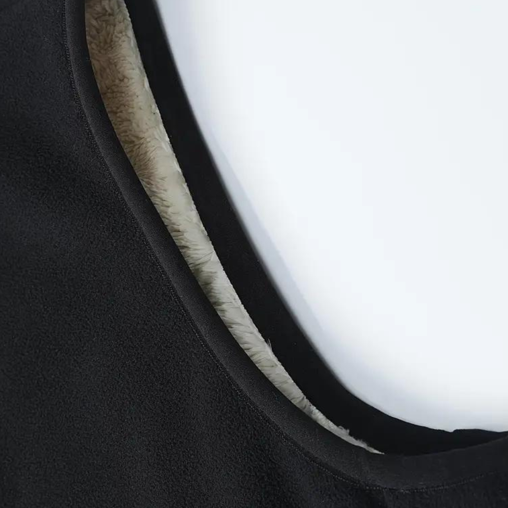 Men's Acrylic Blend Full Zip Mock Neck Outerwear Vest
