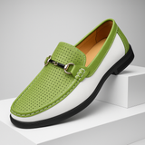 Men's Leather Horsebit Driving Loafers Slip On Shoes