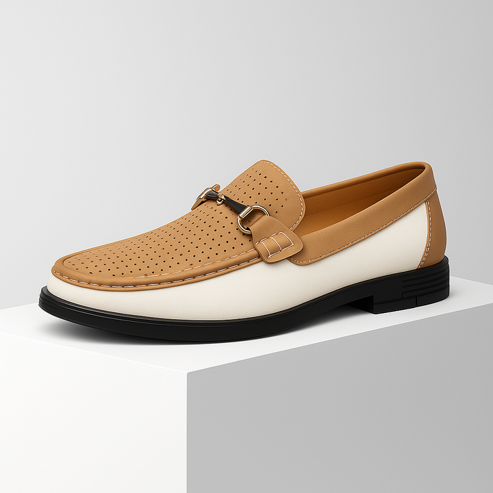 Men's Leather Horsebit Driving Loafers Slip On Shoes