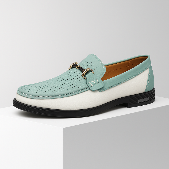 Men's Leather Horsebit Driving Loafers Slip On Shoes