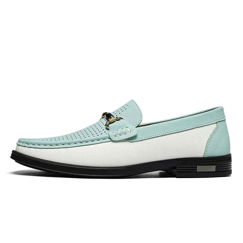 Men's Leather Horsebit Driving Loafers Slip On Shoes