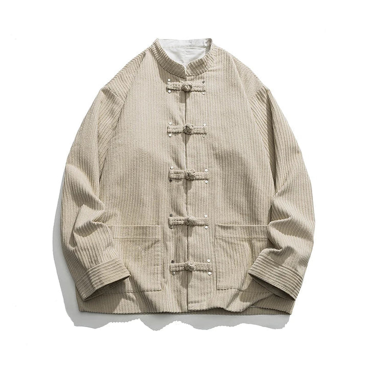 Men's Corduroy Jacket Casual Lightweight Oversized Bomber Coat