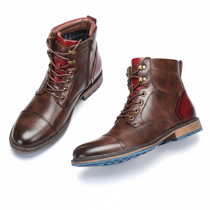 Men's Leather Ankle Boots Smart Casual Dress Business Shoes