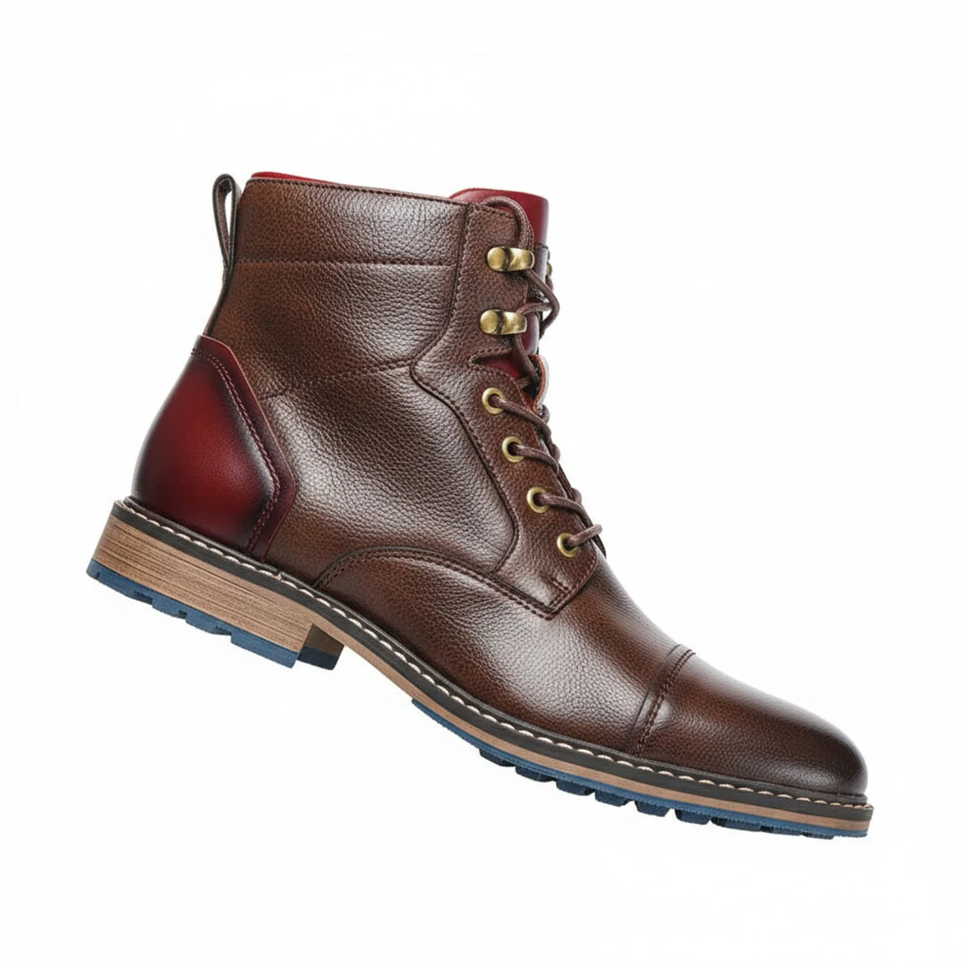 Men's Leather Ankle Boots Smart Casual Dress Business Shoes