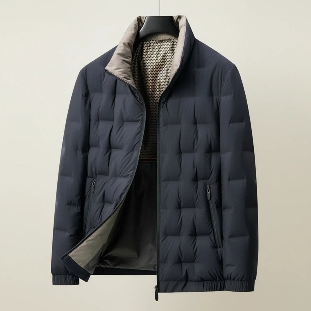 Men's Fleece Puffer Down Padded Quilted Jacket Outerwear