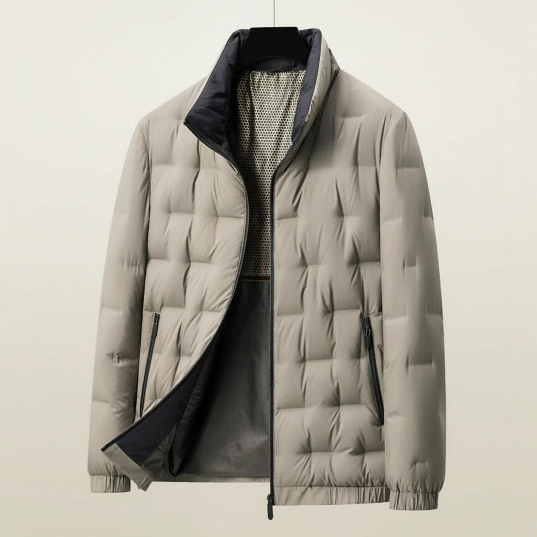 Men's Fleece Puffer Down Padded Quilted Jacket Outerwear