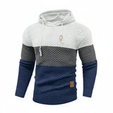 Men's Knit Hoodie Pullover Long Sleeve Sweater