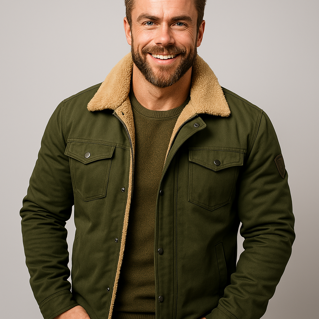 Men's Fleece Lined Sherpa Trucker Jacket
