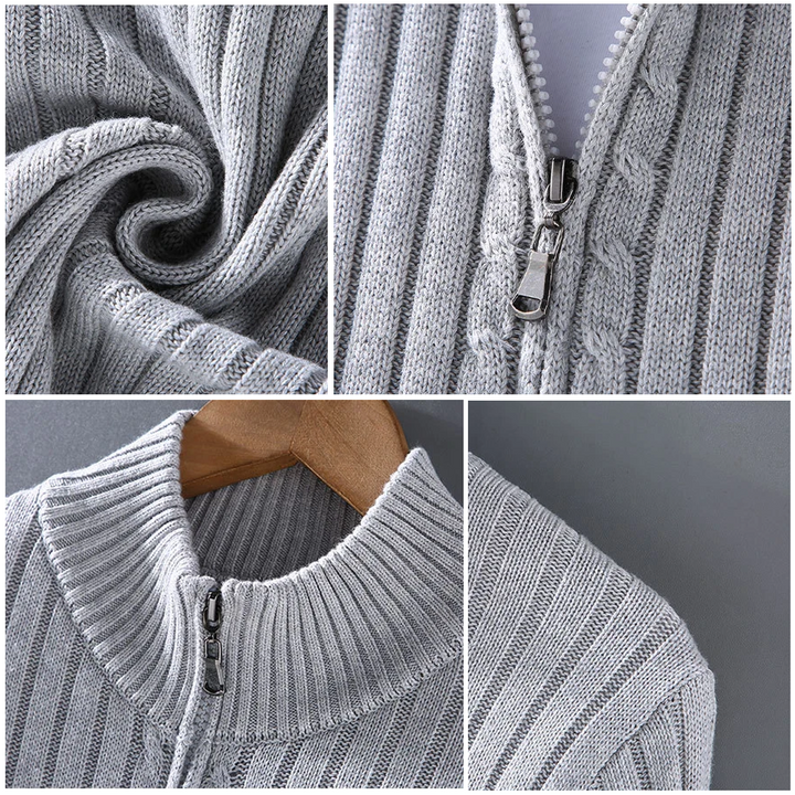 Men’s Merino Wool Zip-Up Cardigan