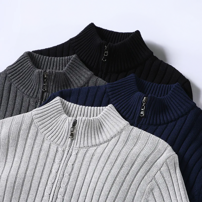 Men’s Merino Wool Zip-Up Cardigan